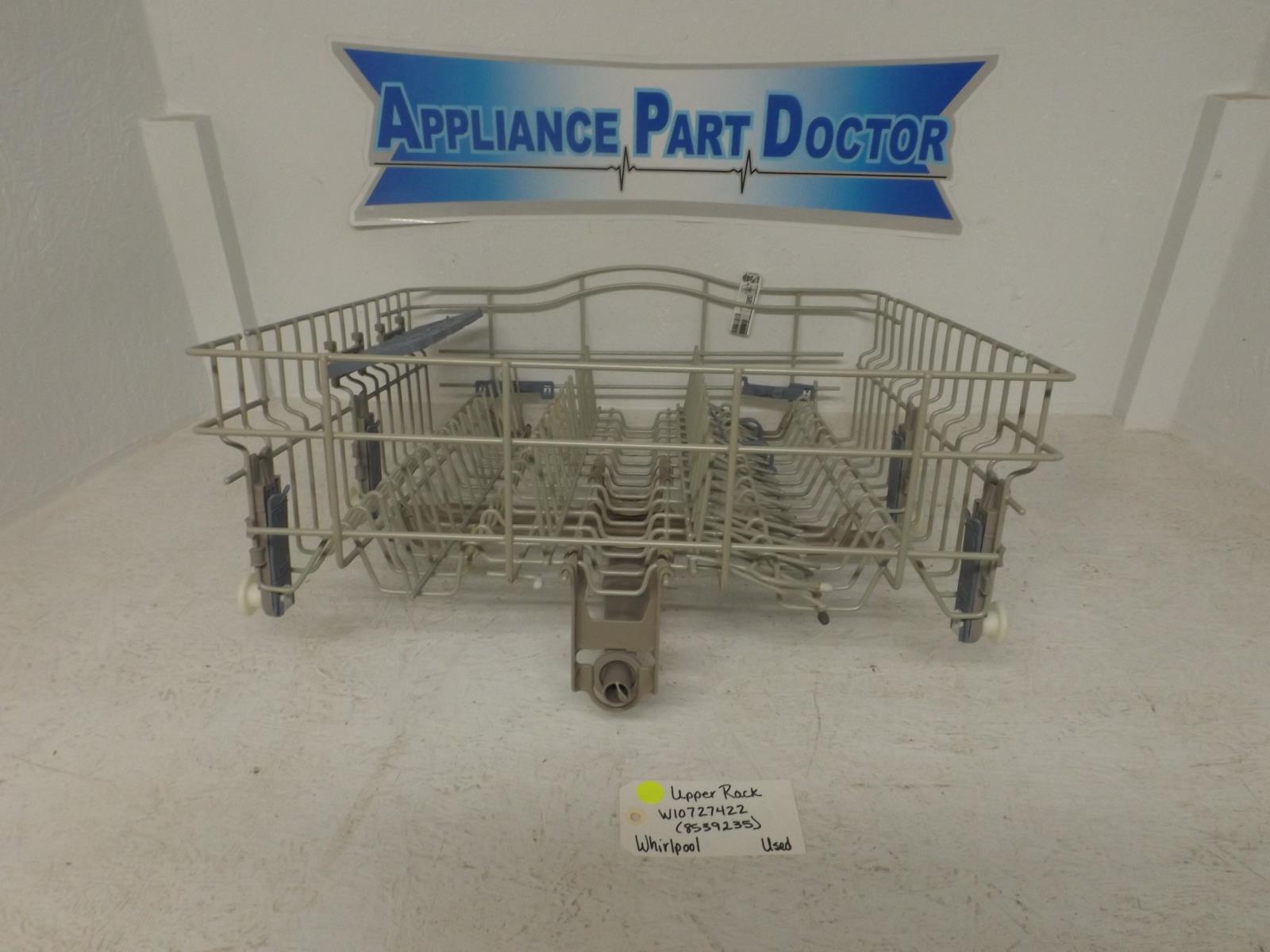 Whirlpool Dishwasher W10727422 8539235 Upper Dish Rack Used Whirlpool Dishwasher W10727422 8539235 Upper Dish Rack Used